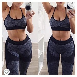 Compression Leggings W/ Matching Sport Bra